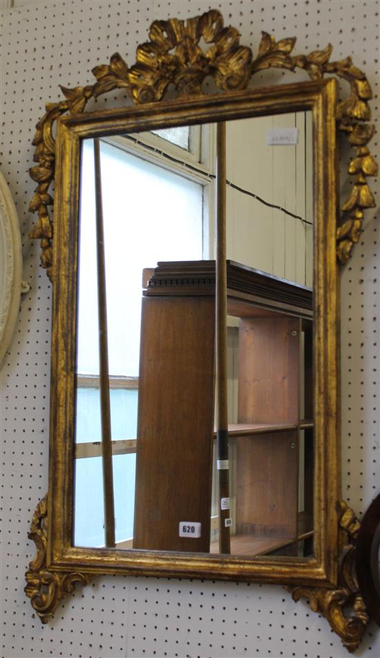 Carved giltwood mirror